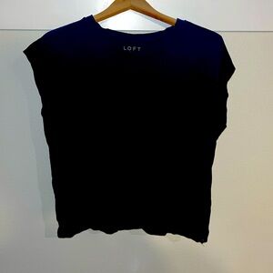 Loft black tee, like new size large